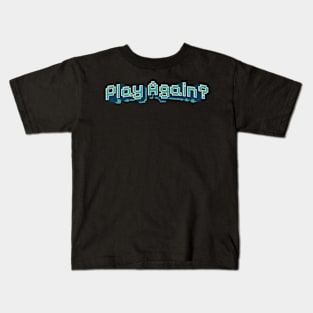 Play Again Retro Gaming Pixel Kids T-Shirt